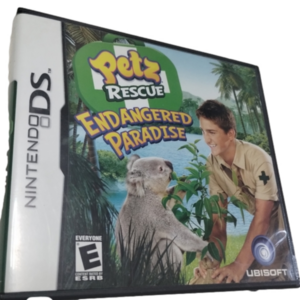 DS Game Petz Rescue Endangered Paradise w/Case 100% Working